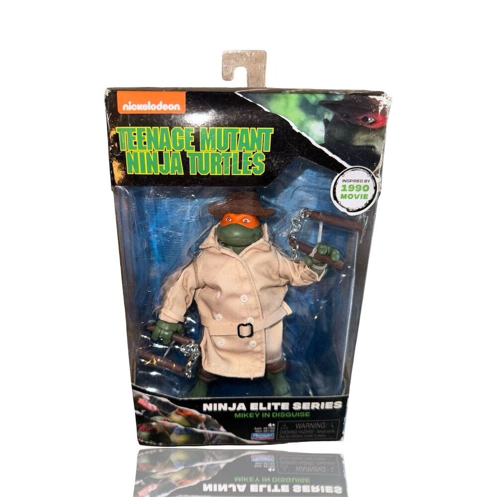 TMNT Mikey in Disguise Ninja Elite Series Action Figure Playmates 1990